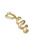 Anti-Tarnish Gold Plated Spiral Twister Hoop Minimalist Earrings