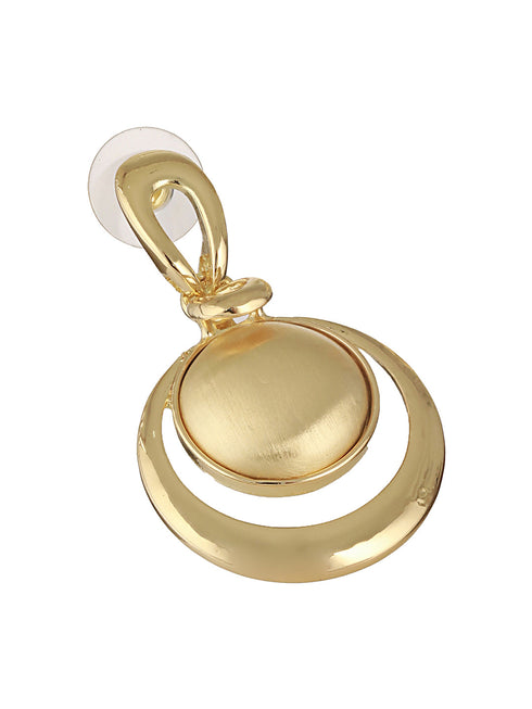 Anti-Tarnish Gold Plated Concentric balls Minimal Drop earrings