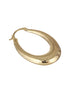 Anti-Tarnish Gold Plated U -Shaped Chunky Hoop Earrings
