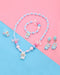 Multicolour Silver Plated Jewellery Set for Girl