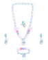 Multicolour Silver Plated Jewellery Set for Girl