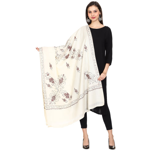 Women's Hand Embroidered Wool Shawl