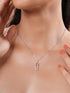 925 Sterling Silver CZ Studded Dainty Rectangular Link Locket Necklace & Chain