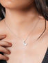 925 Sterling Silver CZ Studded Butterfly Charms Dainty Pendant Necklace & Chain
