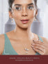 Floral Butterfly Pearl Pendant Necklace & Earrings Set
