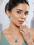 Trendy Rectangular Blue Pendant eye-catching design