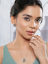 Shine with Elegance Blue Pendant & Earrings Set