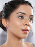 925 Sterling Silver Rhodium Natural Amethyst Gemstone Minimal Handcrafted Drop Earrings