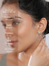 925 Sterling Silver Open Hoop Minimal Chic dangler Drop Earrings