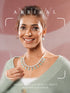 Zircon AD Studded Pearl & Mint Beads Beaded Designer Statement Jewellery Set