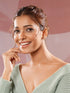 Gold Plated AD Studded Delicate Minimal Maze Solitaire Studds Earrings
