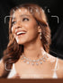 Gold Plated Kundan Polki Studded Designer Bridesmaid Minimal Necklace Jewellery Set
