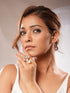 Antique Gold Plated Kundan Studded Intricate Solitaire Finger Rings
