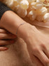 925 Sterling Silver Plated Bow Charms Link Adjustable Bracelet