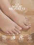 925 Sterling Silver Dual Toned Designer Butterfly Toe Rings