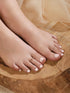 925 Sterling Silver Dual Toned Designer Butterfly Toe Rings