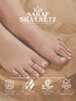 925 Sterling Silver Ruby Red Minimal Trendy Toe Ring