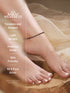 925 Sterling Silver Black Beads Dailywear Minimal Anklet