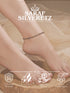 925 Sterling Silver Black Beads Dailywear Minimal Anklet
