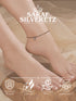 925 Sterling Silver Blue Enamelled Butterfly Charms Payal Anklet
