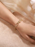 Anti-Tarnish 18k Gold Plated Knotted Link Wraparound Bracelet
