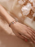 Anti-Tarnish Gold Plated Engraved Lock Charms Allover Wraparound Bracelet