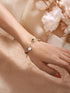 Anti-tarnish 18k Gold Plated Chunky Charm Stack Link Chain Bracelet