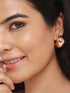 Anti-Tarnish Rose Gold Plated Dome Shaped Statement Studds Earrings