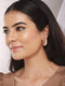 Anti-Tarnish Gold Plated Twister C Hoop Earrings