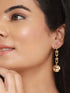 Anti-Tarnish 18k Gold Plated Link Spherical ball Dangler Earrings