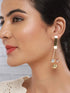 Anti-Tarnish 18k Gold Polish Tri - Colored balls Drop earrings