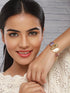 Anti-Tarnish Gold Plated Quirky Shaped Stones Link Bracelet