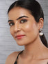 Anti-Tarnish Silver Plated Tiangular Pearl Drop minimal Earrings