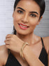 Anti-Tarnish 18k Gold plated Wrapped Snake Bangle Bracelet