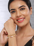Anti-Tarnish Gold Plated All Around Charms Balls Link Bracelet