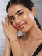 Anti-Tarnish 18k Gold Plated Knotted Link Wraparound Bracelet
