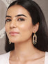 Anti-Tarnish 3 Toned Twisted Elliptical Concentric Ring Hoop Earrings