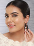 Anti-Tarnish Rose Gold Concentric Circular Drop Dangling Earrings
