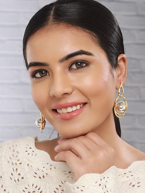 Anti-Tarnish 18k Gold & Silver Plated Orbital Hoop Earrings
