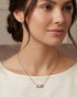 18kt Rose Gold Plated CZ Infinity & Heart Necklace