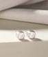 925 Sterling Silver Zircon Studded Halo Circle Solitaire Dailywear Studds Earrings