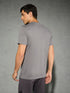 Men Solid Slim Fit Crew Neck T-shirt with DOUBLE COOL