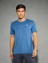 Men Solid Slim Fit Crew Neck T-shirt with DOUBLE COOL