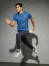 Men Solid Slim Fit Crew Neck T-shirt with DOUBLE COOL
