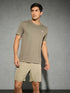 Men Solid Slim Fit Crew Neck T-shirt with DOUBLE COOL