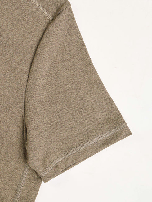Men Solid Slim Fit Crew Neck T-shirt with DOUBLE COOL