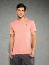 Men Solid Slim Fit Crew Neck T-shirt with DOUBLE COOL