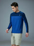 Men Colorblock Slim Fit Crew Neck T-shirt with TECHNO COOL+