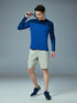 Men Colorblock Slim Fit Crew Neck T-shirt with TECHNO COOL+