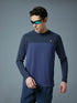Men Colorblock Slim Fit Crew Neck T-shirt with TECHNO COOL+